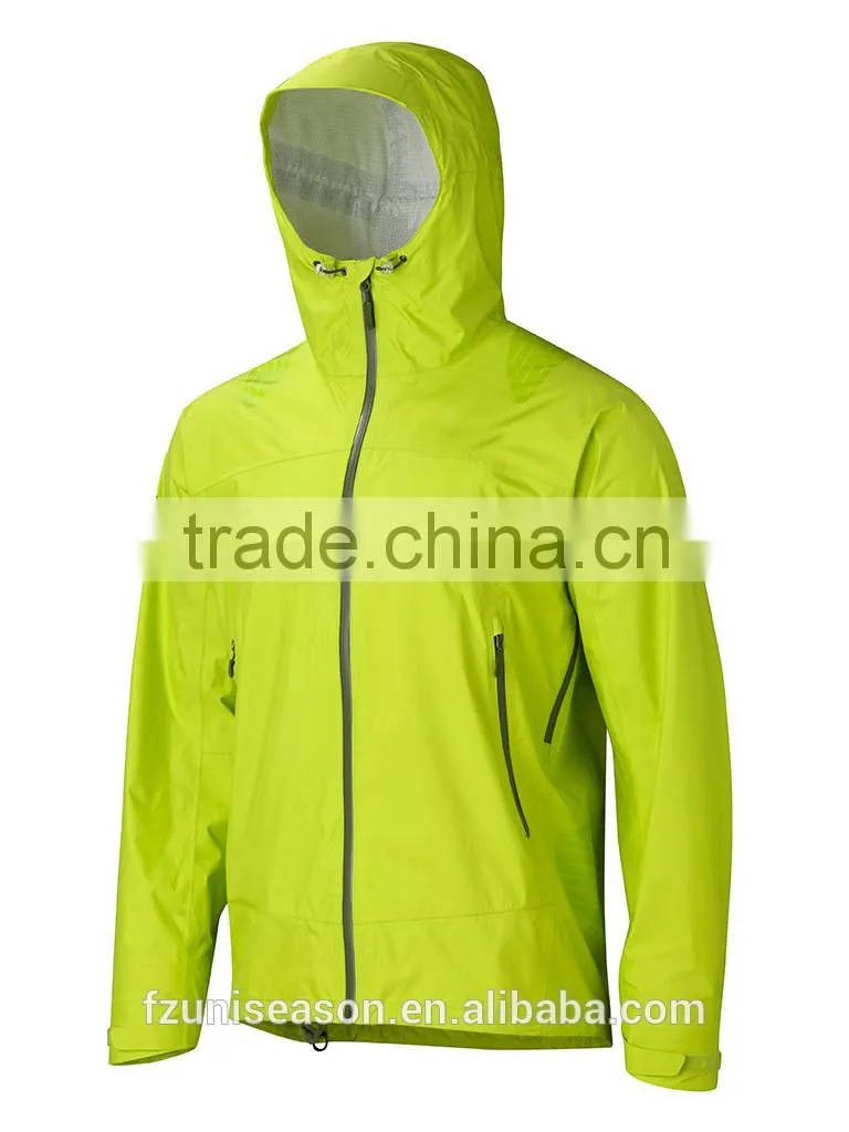 Waterproof lightweight nylon mens plain windbreakers jacket
