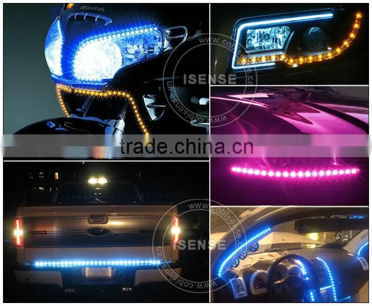 Hotsale led flexible strip 6V 12V IP65 Waterproof UV Car Truck LED Strip light with color changing