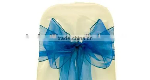 100% Polyester Organza Chair Sash for Wedding/Party