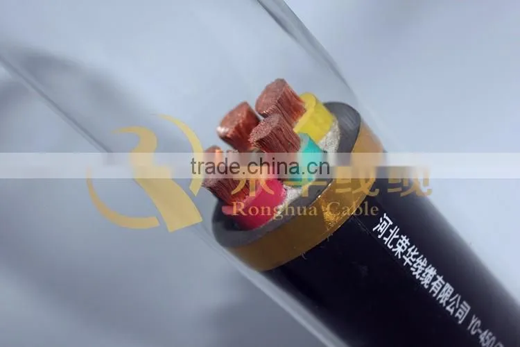 China Supplier 450/750V stranded copper conductor rubber sheath Flexible Cable