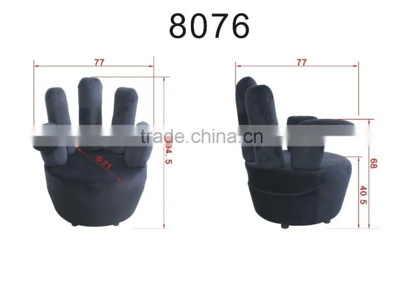 2016 Hot sales modern fabric finger sex chair / living room sofa