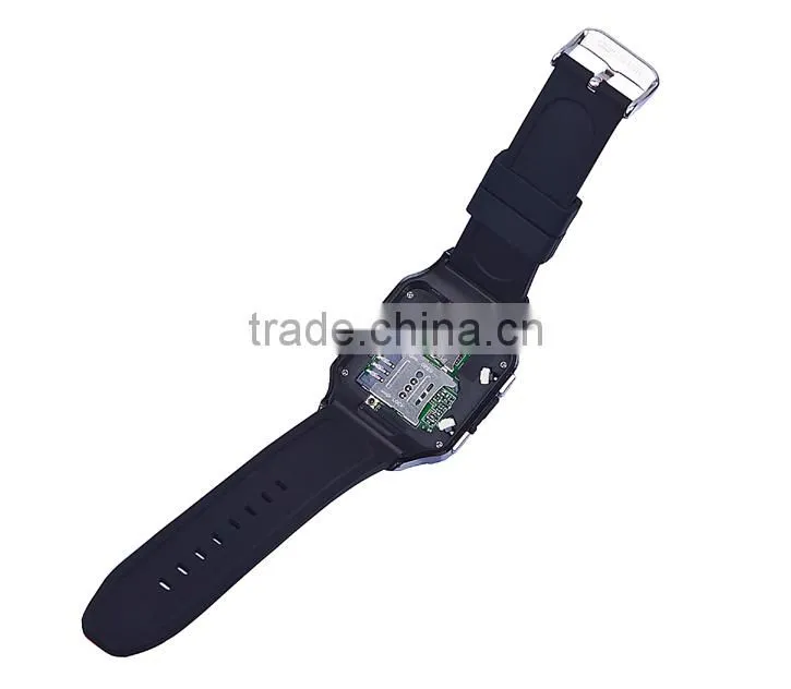 Smart build-in SIM card watch Mobile phone with dual bluetooth