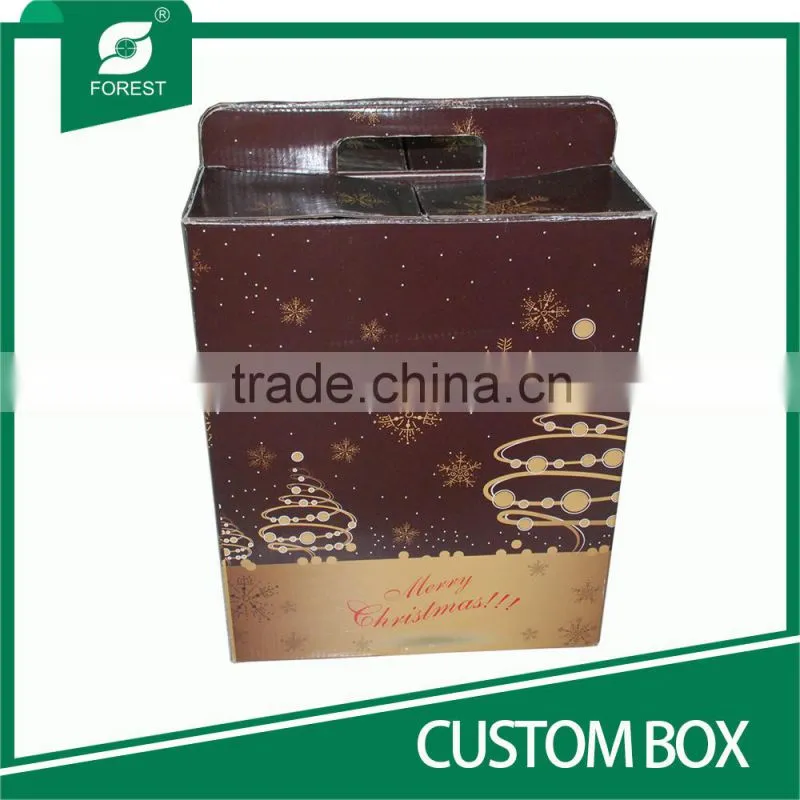 HOLIDAY UES CUSTOM MADE CORRUGATED FOLDER PACKAGING BOX
