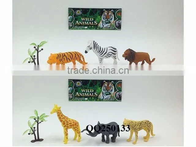 12pcs animal set toy,plastic funny animals toy set