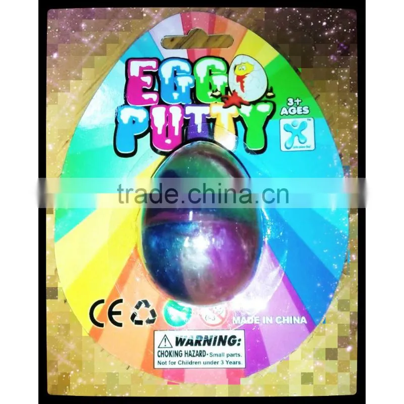 Colorful Putty fluorescent egg/Multicolored Novelty Crazy Putty/Putty Toys