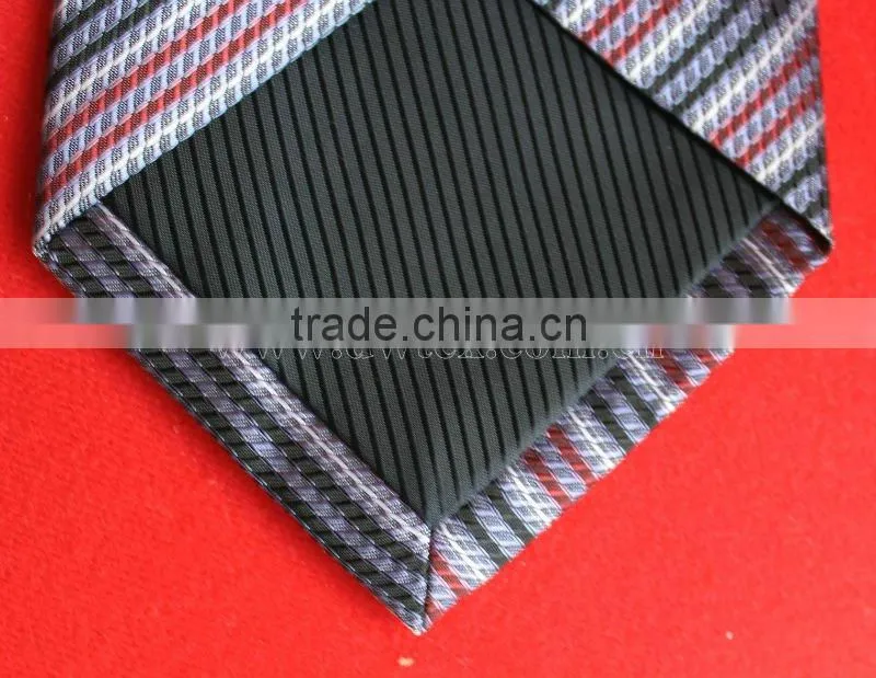 Woven striped silk mens necktie