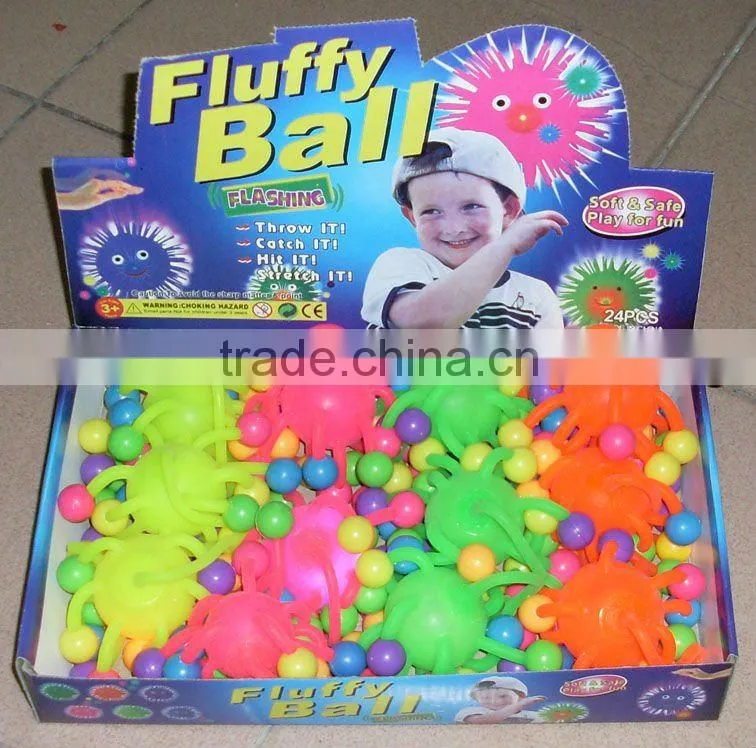 Factory supplier New promotion fluffy glitter ball toy