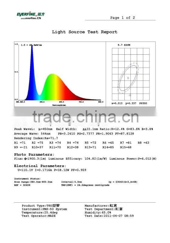 3100lm 8 feet 30W T10 LED tube UL meanwell driver 100-277V