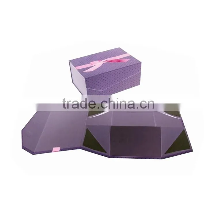 Cheap Custom Design Flat Folding Storage Rigid Box With Magnetic Closure