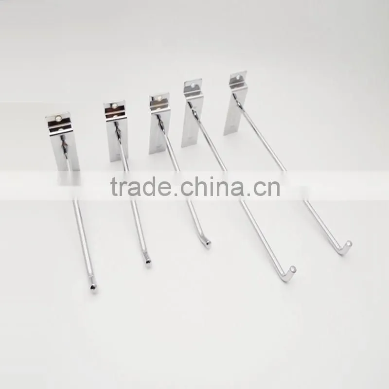 Slatwall Display Hooks Metal Single Hooks For Display Stand