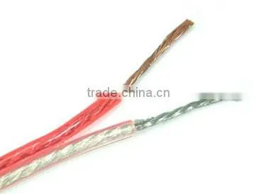 Flexible speaker wire/cable with wooden tray