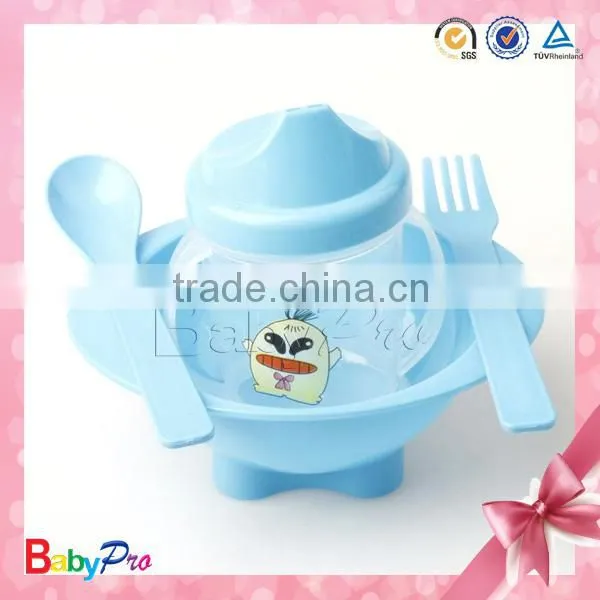 2015 Wholesales Custom Plastic Colorful Plastic Plate With Spoon
