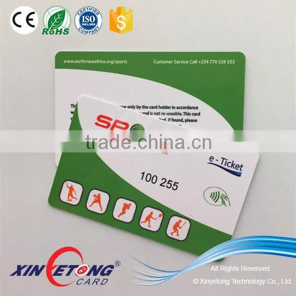 PVC material SEL4428 4K bit chip contact IC card for reader