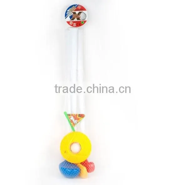 Popular kids sports playing plastic golf club toy for kids