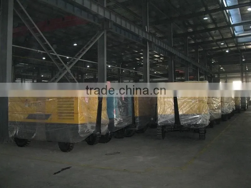 3-50 m3/min capacity 0.8-1.3Mpa working pressure portable screw air compressor