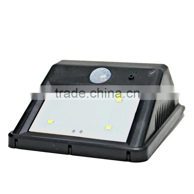 Waterproof 4SMD Solar LED Sensor Light