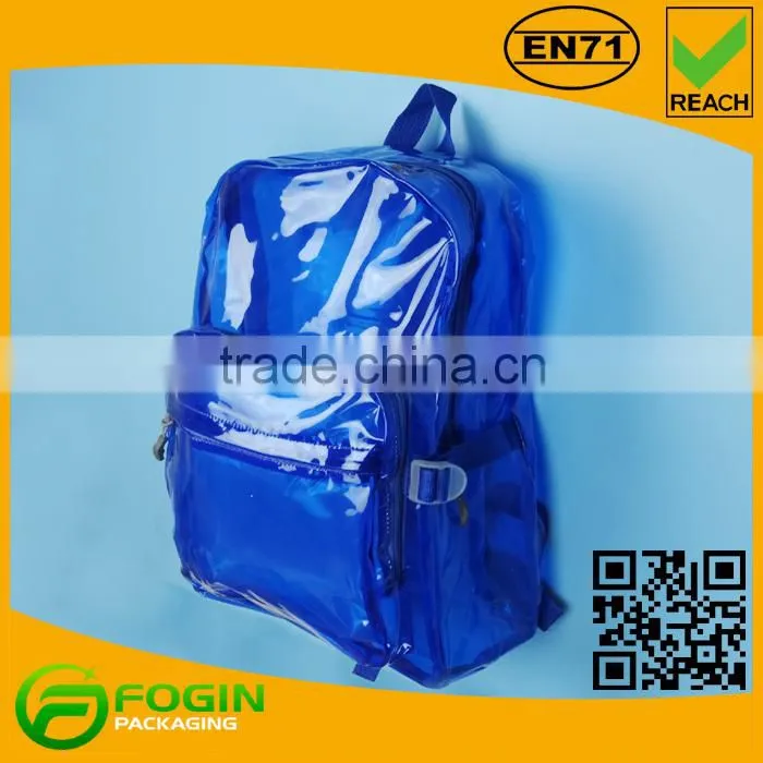 Black color school bag with shining surface