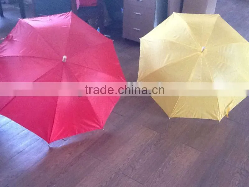 promotional cheap wooden handle straight sun umbrellas