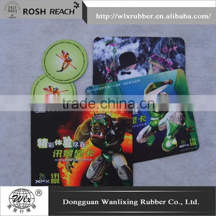 PVC rubber cheap cup pad Coaster