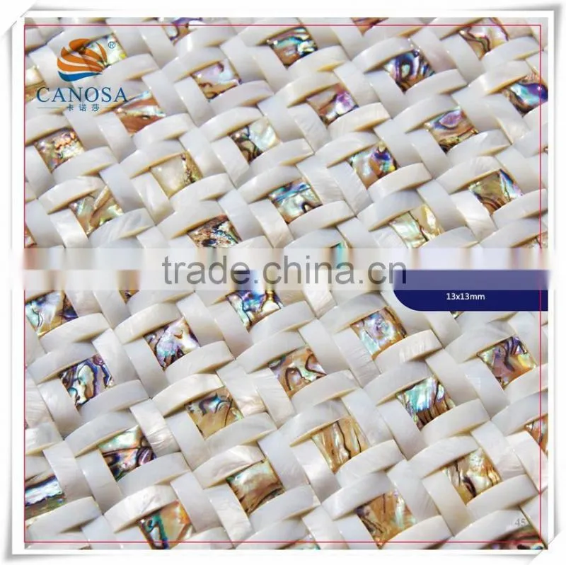 Shell Mosaic tile paua Shell paper Interior Wall Decoration