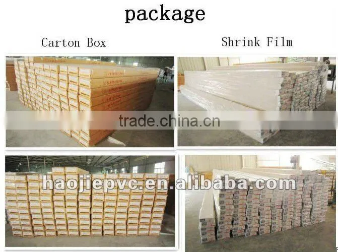 250mm*7mm*5.95M PVC40% 2.2KG PER SQUARE METER PLASTIC SHEET
