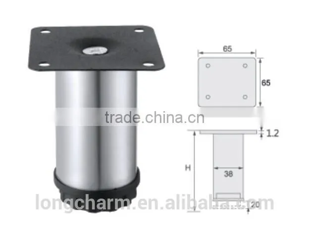 Height adjustable metal sofa legs for funiture