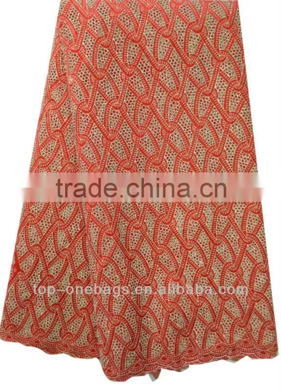 African sequin french lace 2014 organza lace fabric