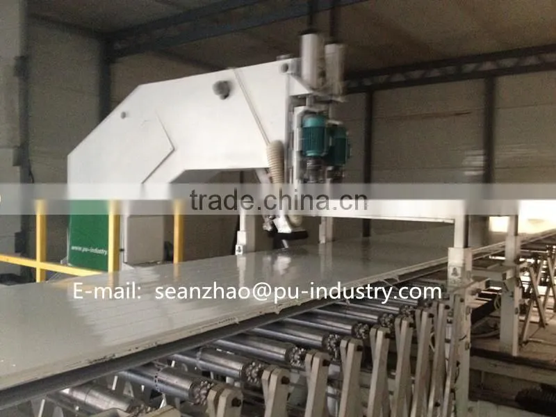 continuous color steel polyurethane sandwich panel production line
