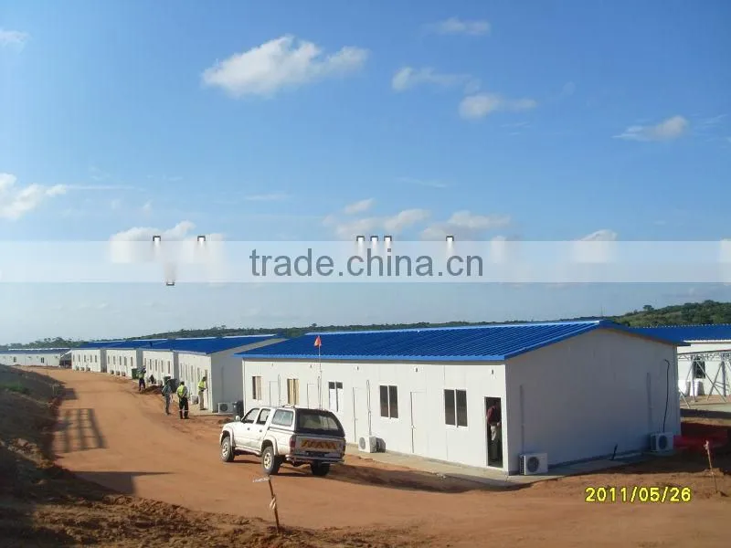 prefab building as site office for mining camp