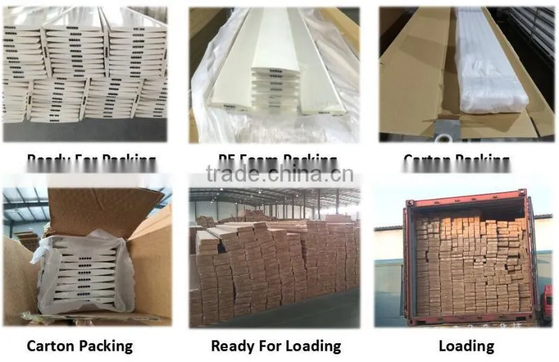 White color painted PVC plantation shutter window components