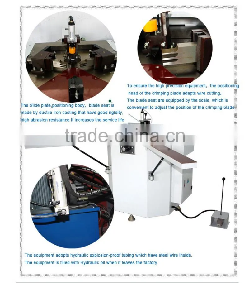 jmd hydraulic aluminum window corner crimping machine