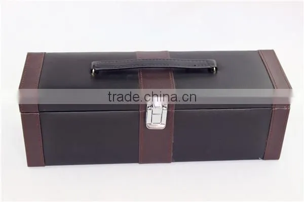 luxury leather box wine set made in china
