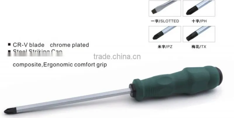 PP+TPR Double Color Handle Screwdriver