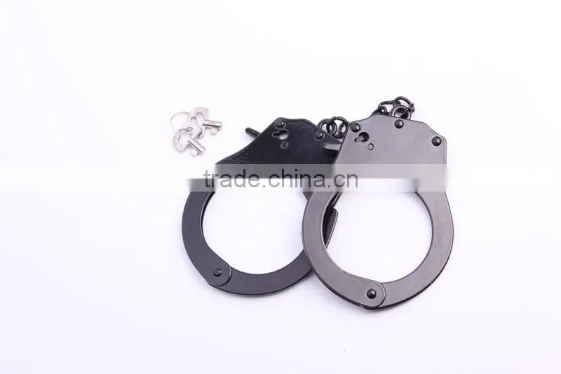 New funny custom metal chain handcuffs, Black ankle cuff