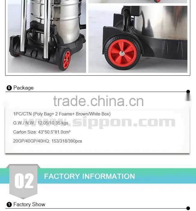 Industrial Heavy Wet & Dry Vacuum Cleaner BJ122A-50L