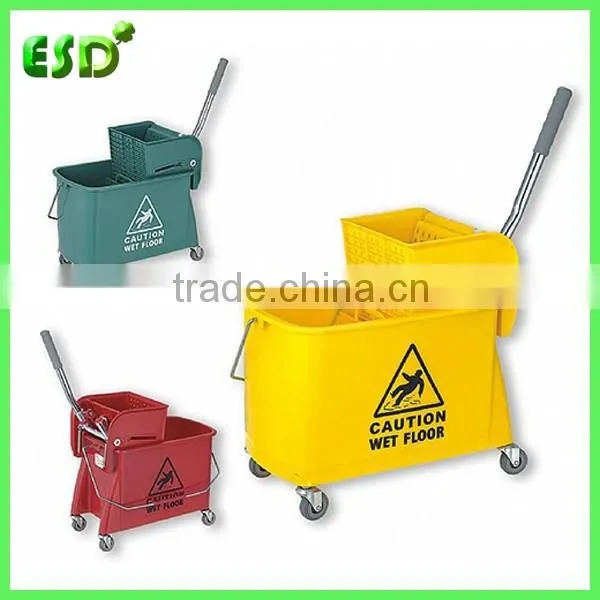 ESD Industrial Cleaning Mop Trolley,Mini Mop Wringer