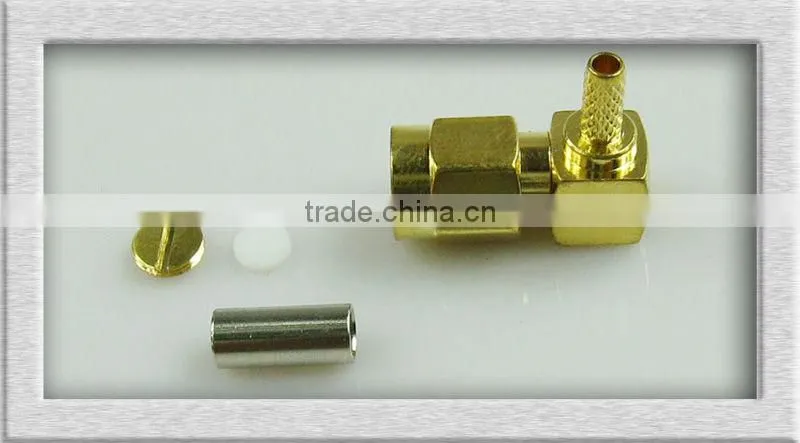 Crimp type male SMA antenna connector