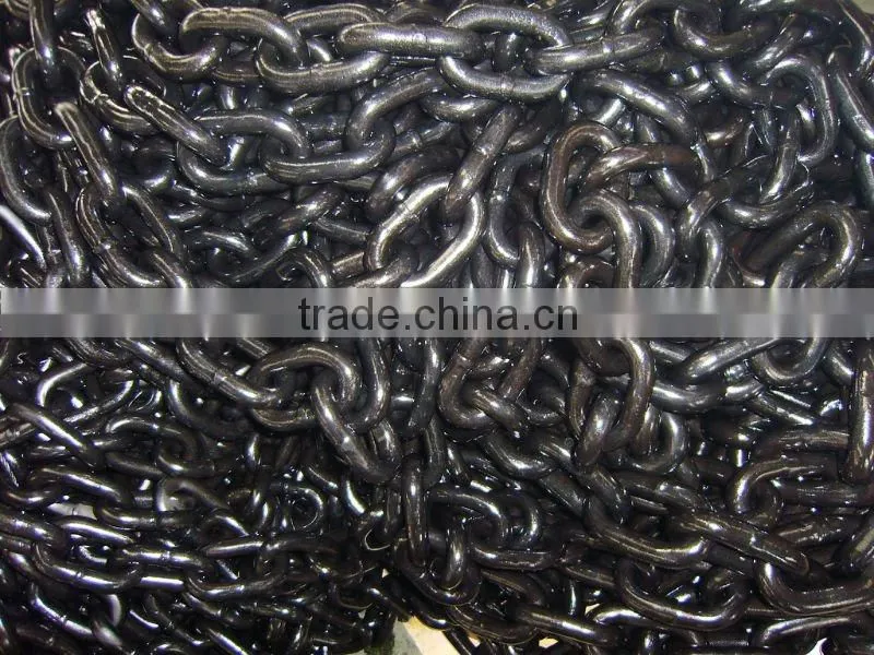 black painted strong high strength lifting chain