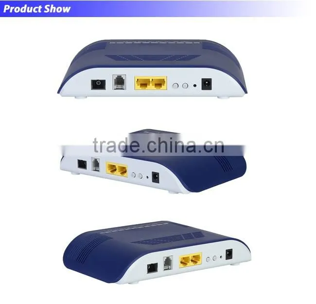 2GE+1FXS+Wifi GPON ONT 2 RJ45 + 2 Telephone RJ11 Port Gigabit Passive Optical Network ONU Device