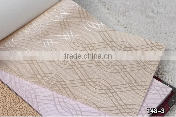 PVC leatherette material for furniture and upholstery, wallpaper usage