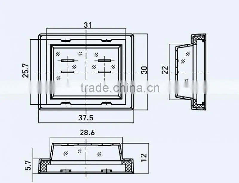 SC708 transparent rocer switch cap