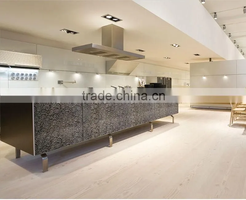 Embossed wall panel decoration