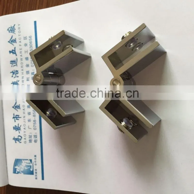 HJ-269 Made in china glass cabinet hinge/Quality and cheap copper glass cabinet hinge