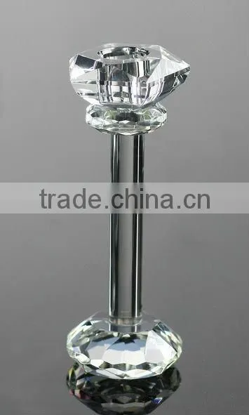 crystal flower candle holder