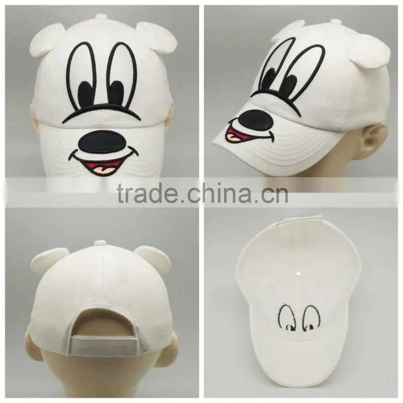 Soft 100% cotton lovely doggy animal kids caps