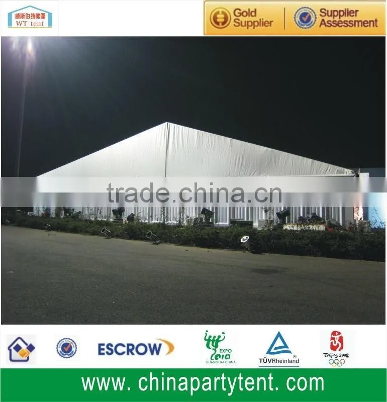 Large industrial warehouse tent marquee with ABS hard walls