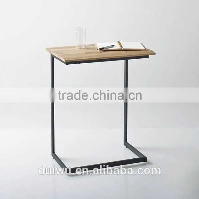 Home furniture living toom marble table top mtetal base movable side table