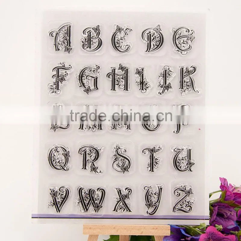 flower design clear stamp