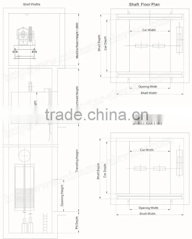 Professional manufacturer of freight elevator material portable cargo lift