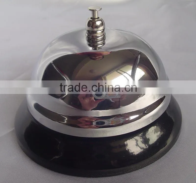 table call bell for various service calling A12-D02 3.5" diameter in gold (A653)